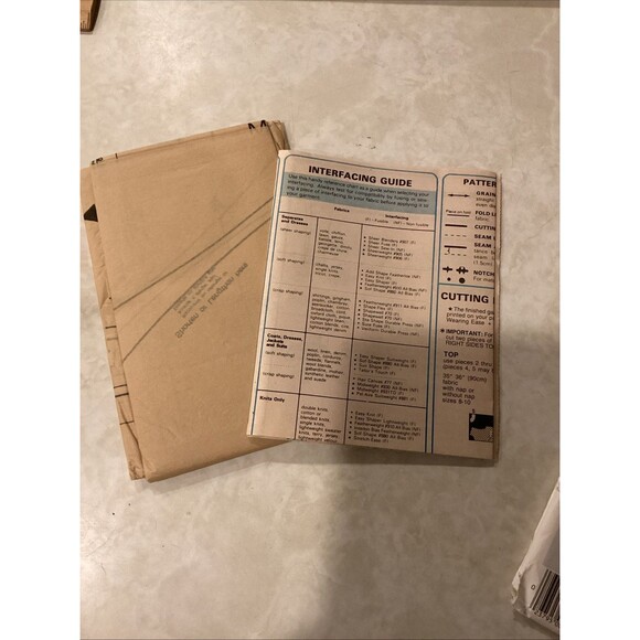 Vtg Mccalls 3495 Liz Claiborne Pleated Pant Top Skirt 1987 Uncut Complete FF 14 - Picture 10 of 10